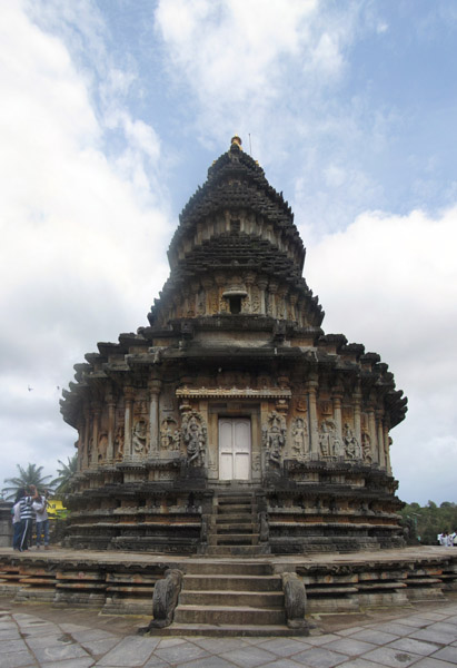 The ancient shrine of Sri Vidyashankara back side view