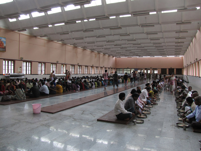 Sringeri prasada hall inside view