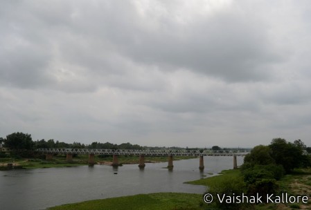 Old bridge across Kaveri river bank at T.Narsipura towards Nanjangudu