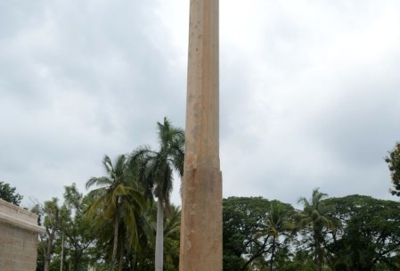 Pillar near entrance