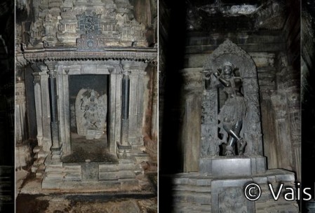 Four idols inside temple