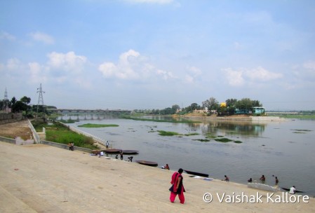 River kaveri view from temple at T Narasipura