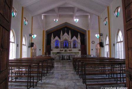 Dornahalli Parish Church Basavapatna inside hall